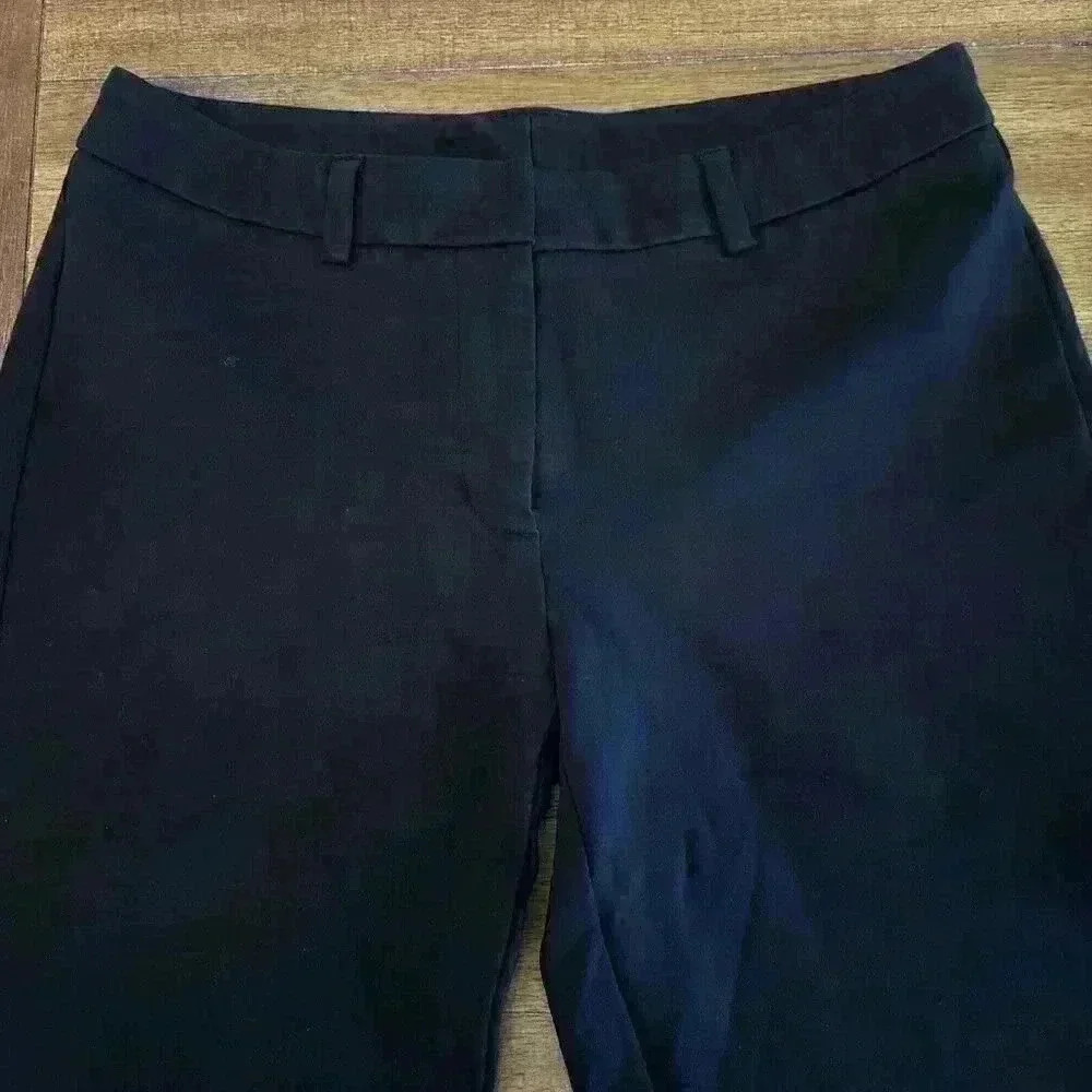 Lands End Women’s Black Trouser Stretch Straight Leg Ankle Length Size 10 - Picture 3 of 10